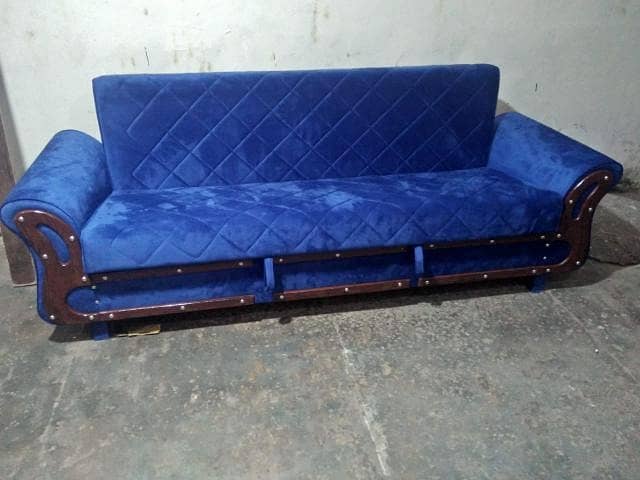 Luxury Sofa Cumbed /Three Seater sofa set/sofa bed/Wooden Sofa Cumbed 13