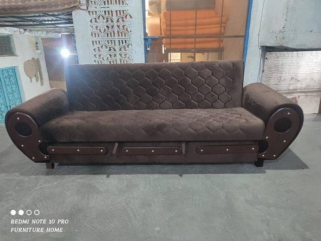 Luxury Sofa Cumbed /Three Seater sofa set/sofa bed/Wooden Sofa Cumbed 14