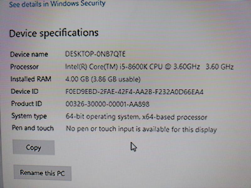 Asus z270P Rx580 8GB Core i5 8th Generation 6 Core 4GB Ram 4