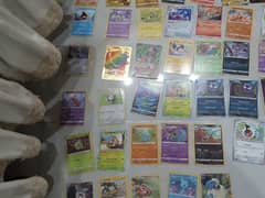 All pokemon cards some are new and some are a little bit used