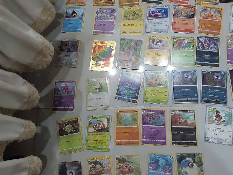 All pokemon cards some are new and some are a little bit used 0