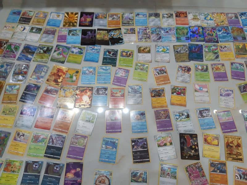 All pokemon cards some are new and some are a little bit used 2