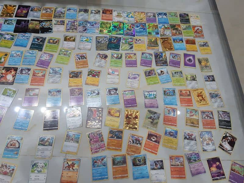 All pokemon cards some are new and some are a little bit used 3