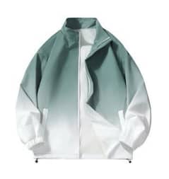 Imported breatheable zipper hooded unisex jacket’ green