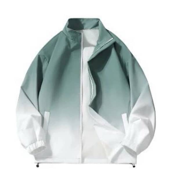 Imported breatheable zipper hooded unisex jacket’ green 0