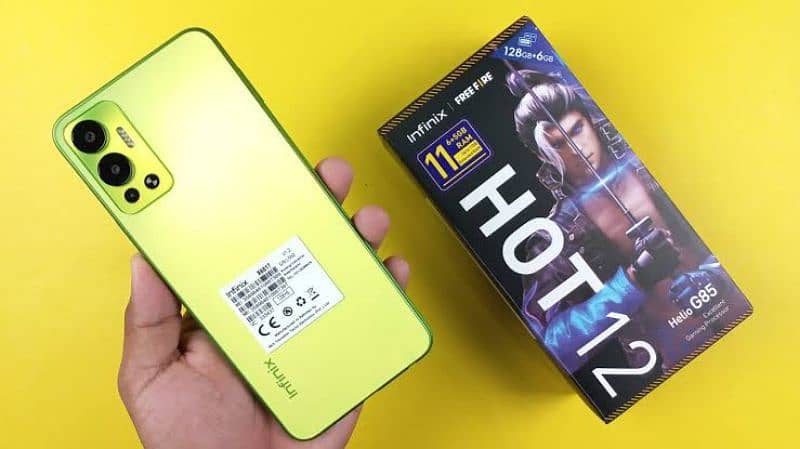 infinix Hot 12 6GB 128GB Complete Box Accessrey 0