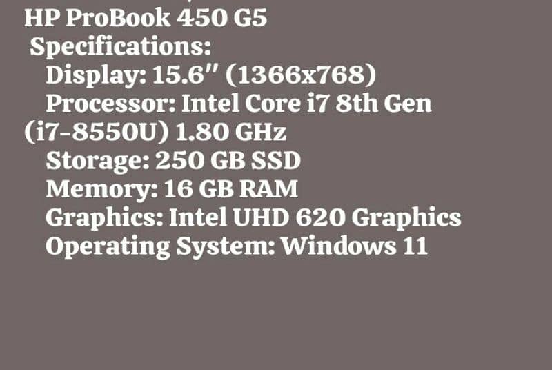 HP ProoBook 450 G5 0