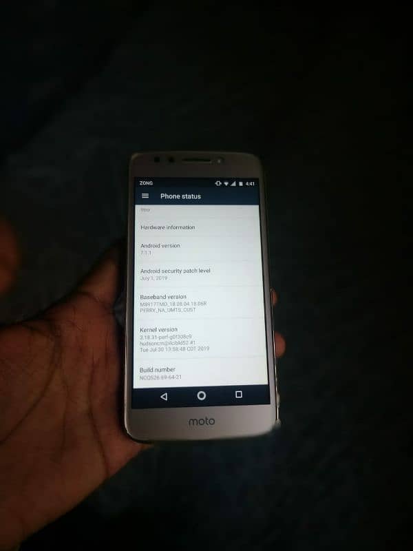 Moto E4 good condition official PTA approve 7