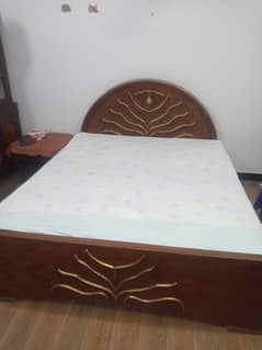 Double bed with brand new mattress