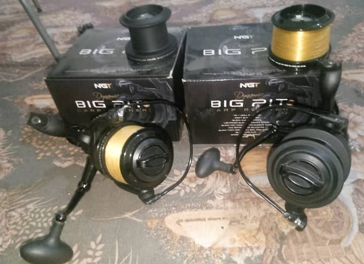 2X Fishing reels NGT Big Pit 9X 4