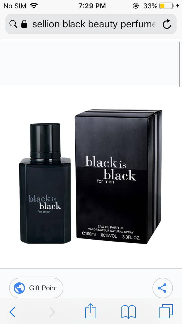 Sellion Black is Black Perfume For Men – 100 ml 0