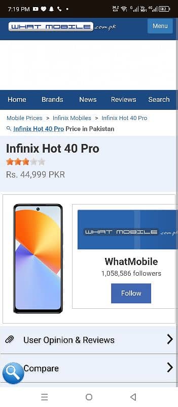 Infinx hot 40 pro 0