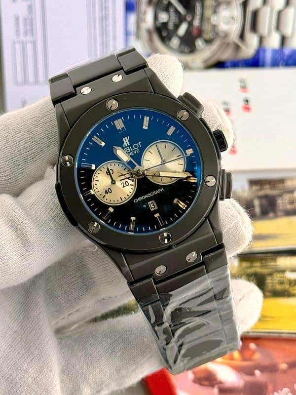 Hublot watch for boys stainless steel strap 2