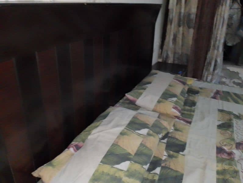 Double Bed with Mattress and tables 0