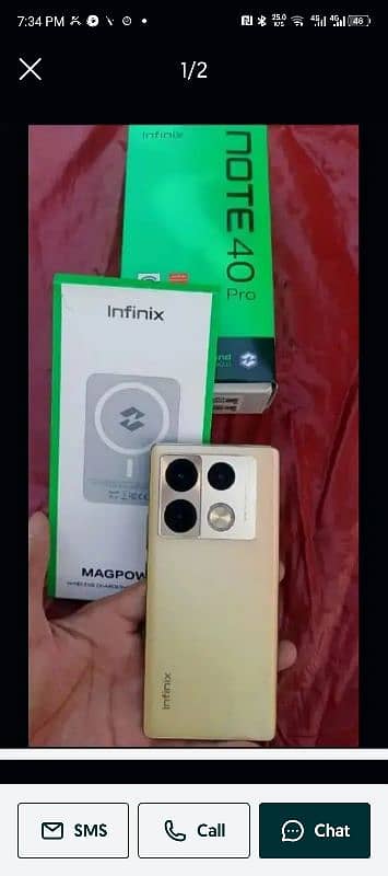 note 40 pro 10/10 condion box every thing 0