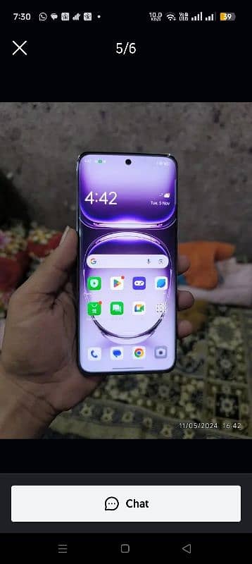 oppo Reno 12 in brand new condition only 1-2 months used with all acce 1