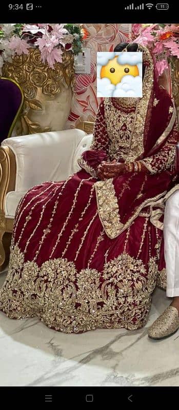 BeautifulBridal Lehnga in dark Maroon colour 0