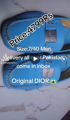 Original DIOR size 7/40 Men mocassion