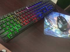 Gaming keyboard,mouse and mouse pad set