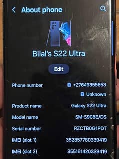 Samsung s22 ultra 5G