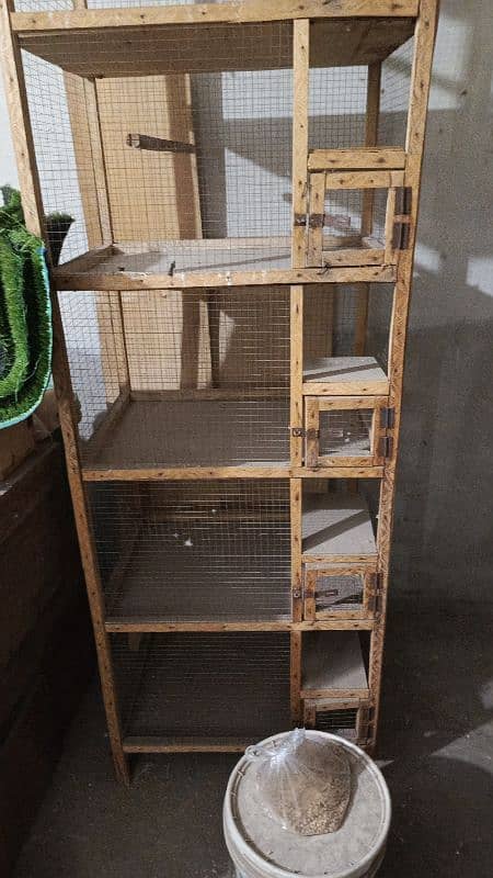 5 portion wooden cage 1