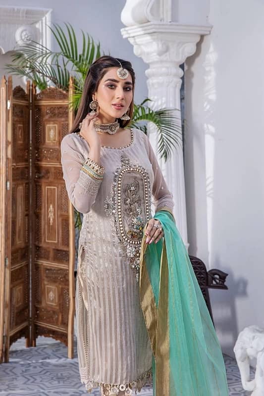 Hand Embroidered Party Wear Khuda Baksh 1