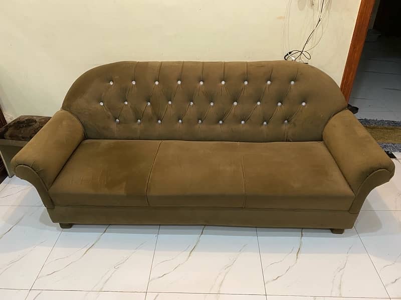 5 Seater Heavy Wooden Sofa Set 0