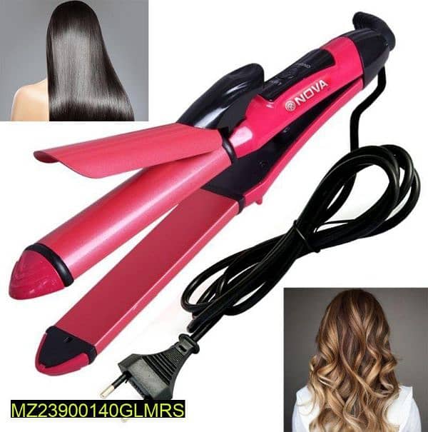 2in1 hair straightener and curler 1