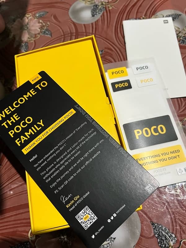 Excellent Condition Poco F3 Complete Box 10