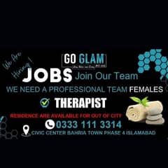 Go Glam Spa job Hotel job Reception job Therapist job Foreigner job