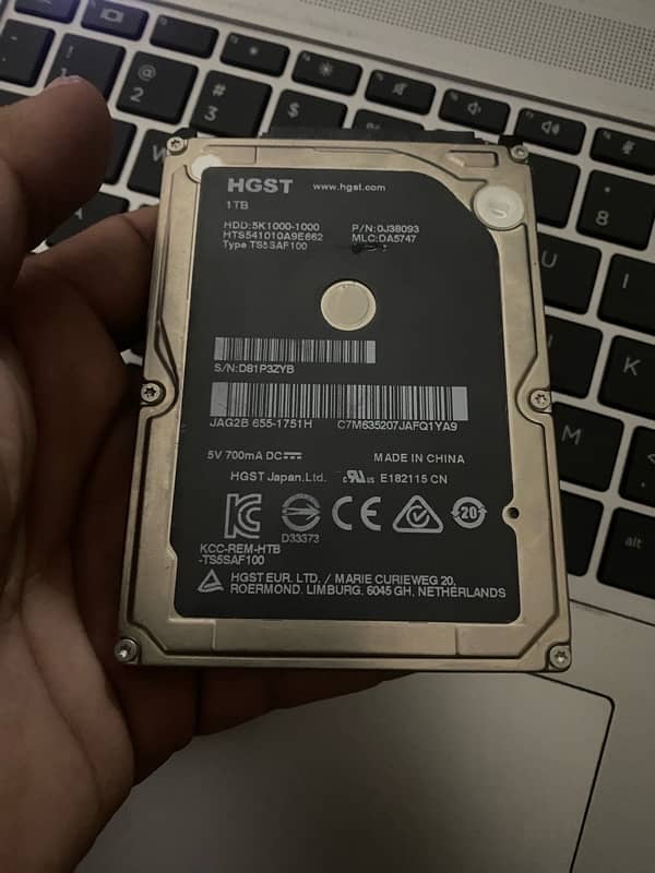 HGST 1Tb(1000gb)Leptop hard drive 1