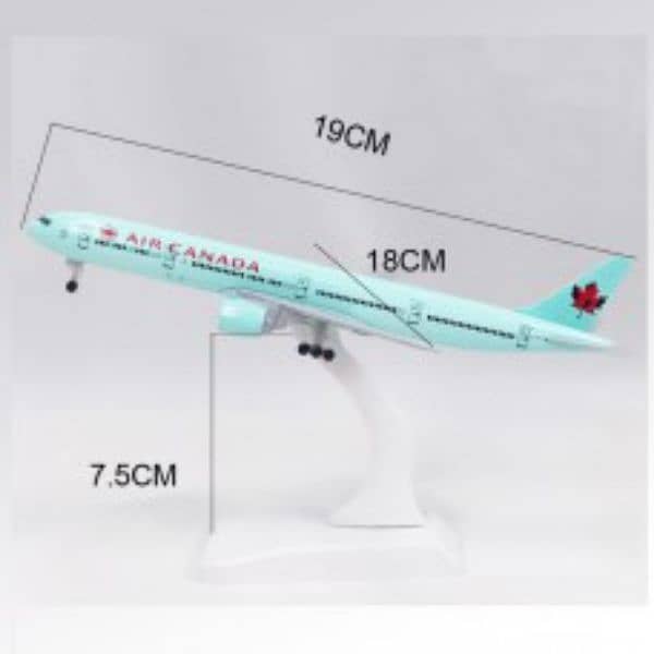 PIA airplane models,  20cm metal with stand, wheel 11