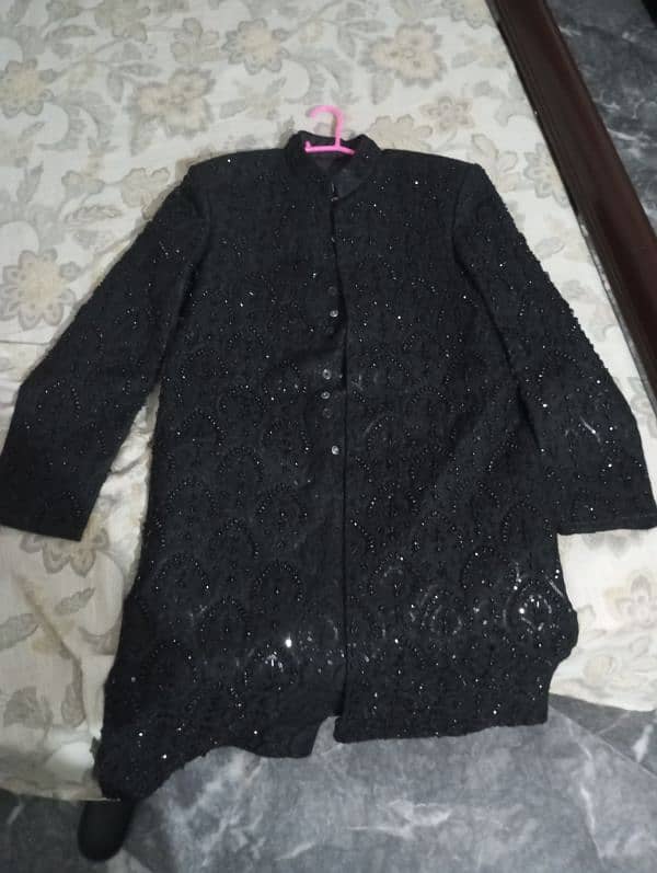 sherwani black colour 1