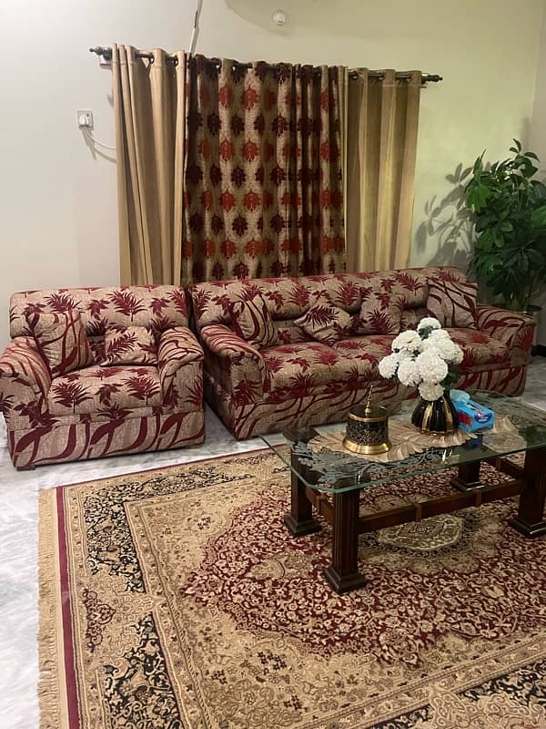 TEN SEATER SOFA SET ALONG WITH CUSHIONS FOR SALE 2