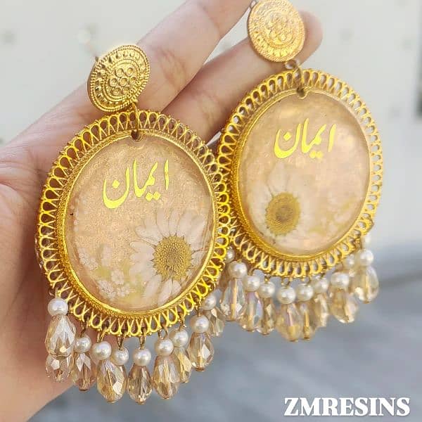 RESIN JHUMKA CUSTOMISED FOR SALE 0