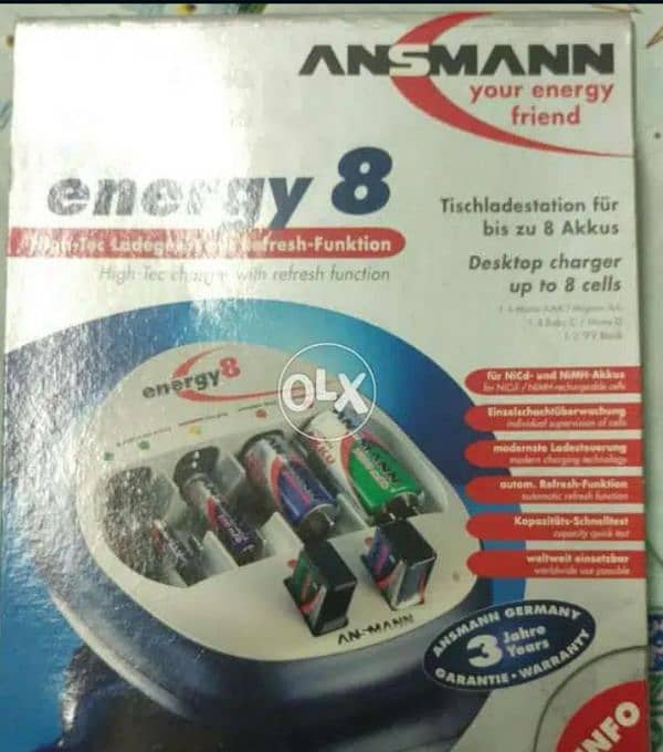 ANSMANN Rechargeable Cell charger German 03320521233 3