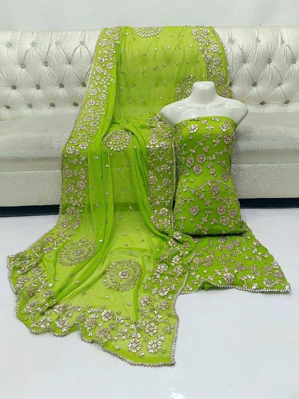 Multani Handwork gotta trending suit,Free delivery 7