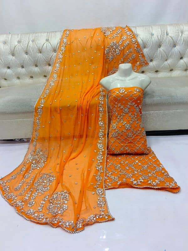 Multani Handwork gotta trending suit,Free delivery 15