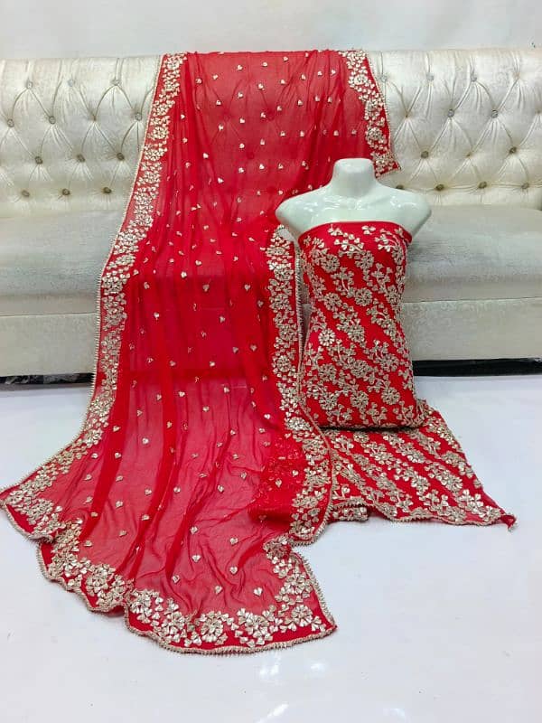 Multani Handwork gotta trending suit,Free delivery 18