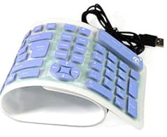 Flexible Silicone Keyboard - Waterproof - Long lasting key's