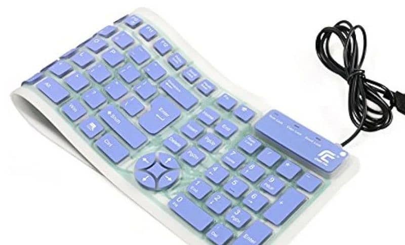 Flexible Silicone Keyboard - Waterproof - Long lasting key's 2