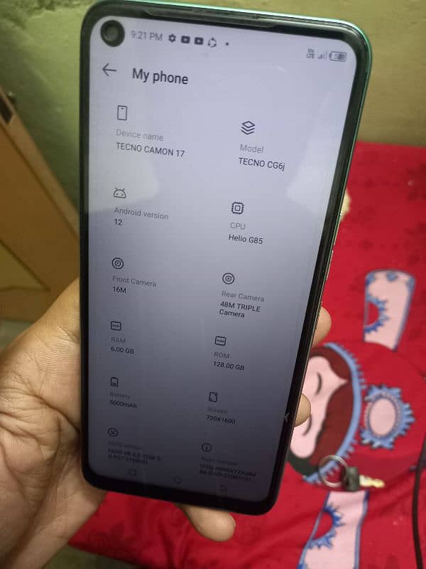 tecno camon 17 6gb 128gb 1