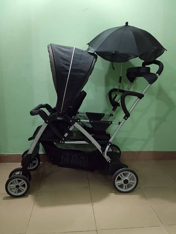 Two Seater Graco UK Imported Stroller 0