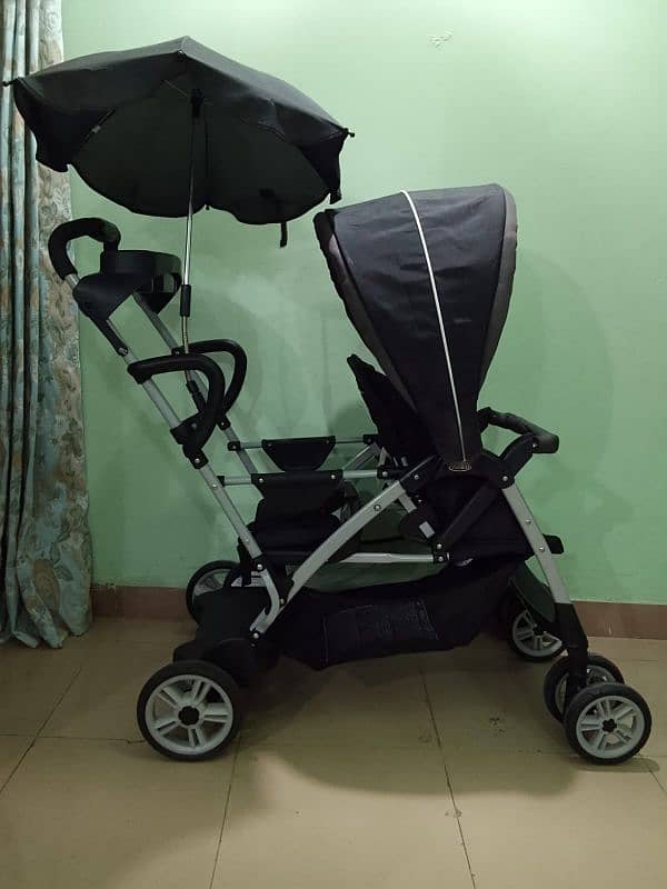 Two Seater Graco UK Imported Stroller 1