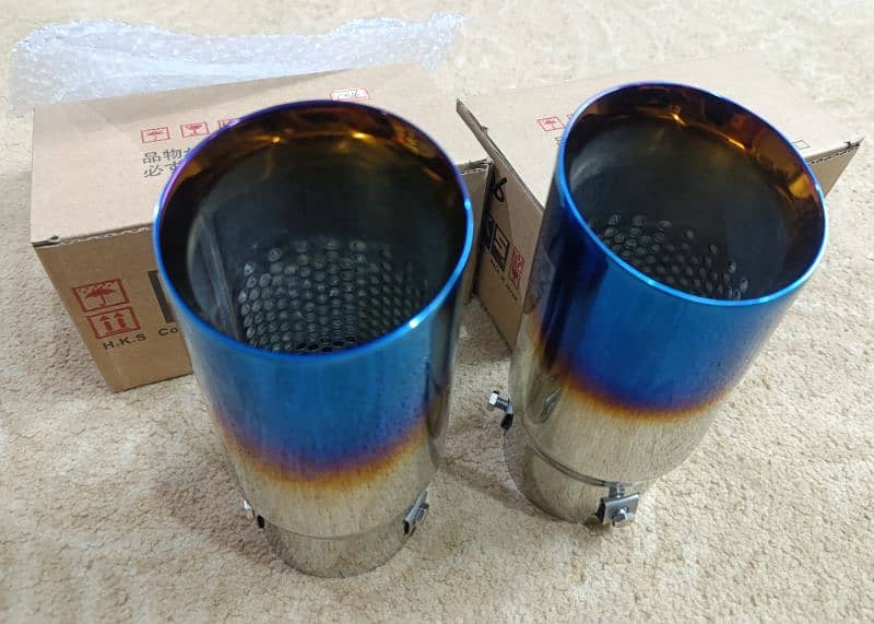 HKS exhaust silencer tips 3