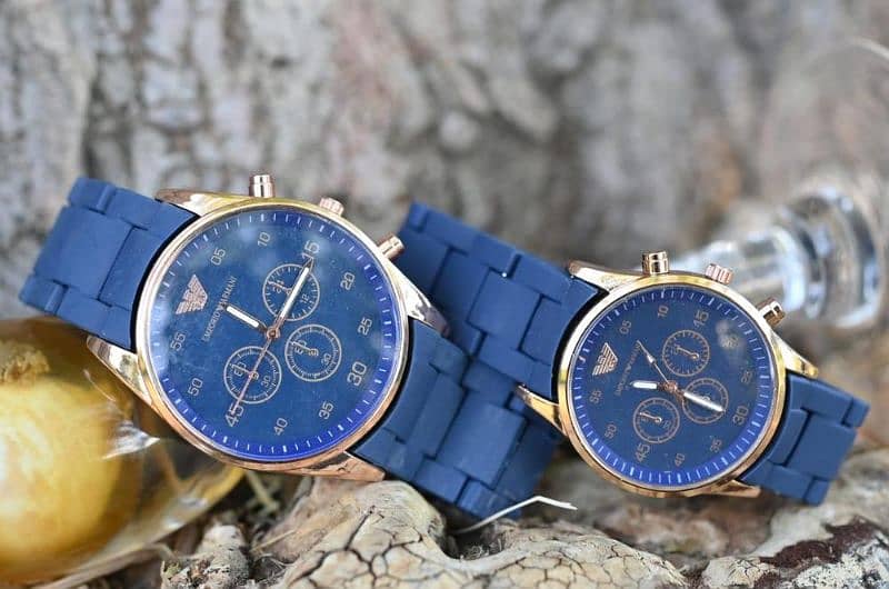 Couple's Chronograph Watches - Blue 2