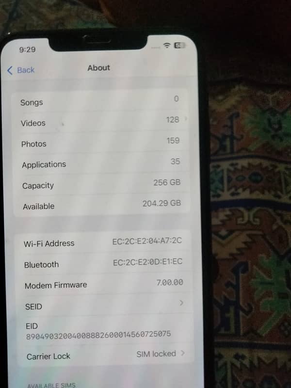 xs max 256 gb all ok bh 88 percent golden colour True Tone on 3