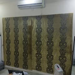 Velvet curtain blinds