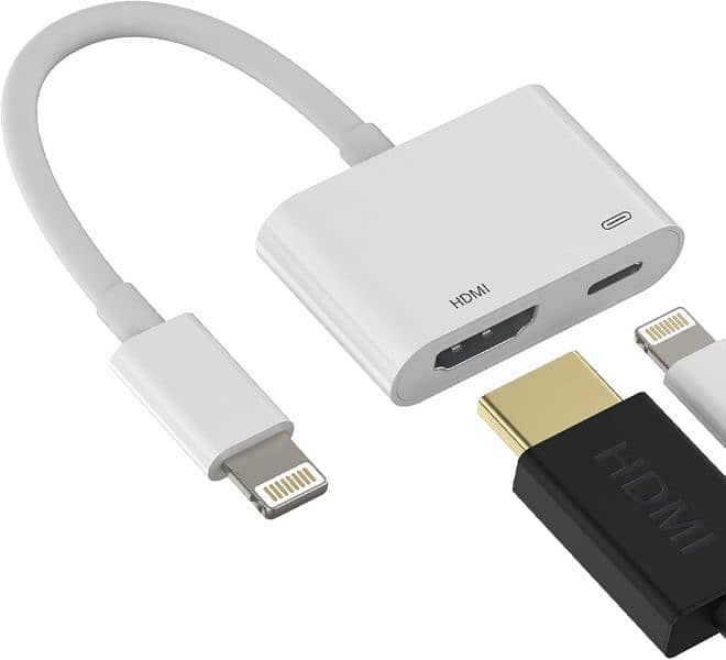 Apple Lightning to HDMI Converter. Iphone 6 to 14 supported. 1