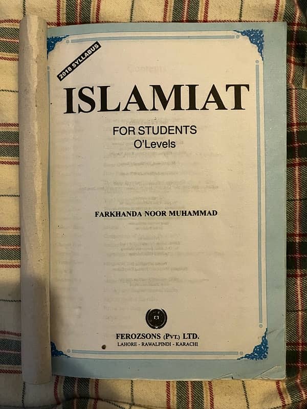 O’levels Islamiyat book 0